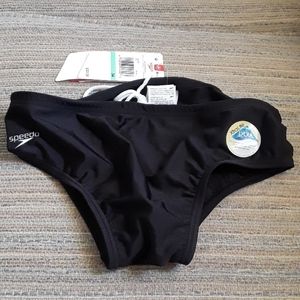 Black Speedo swimsuit for men size 34